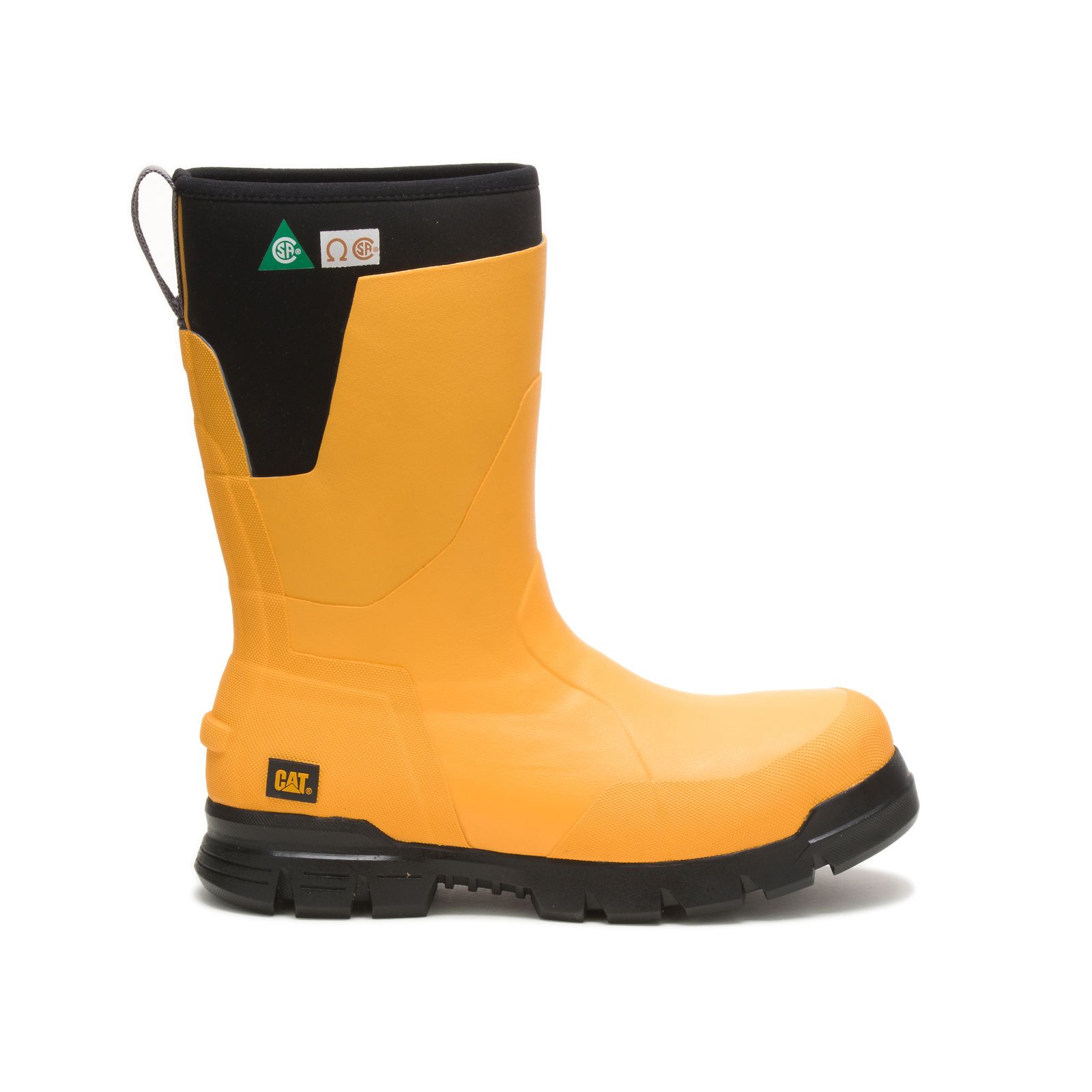 Botas De Goma Caterpillar Stormers 11" Steel Puntera Csa Hombre Amarillo | Argentina-JBETI5823