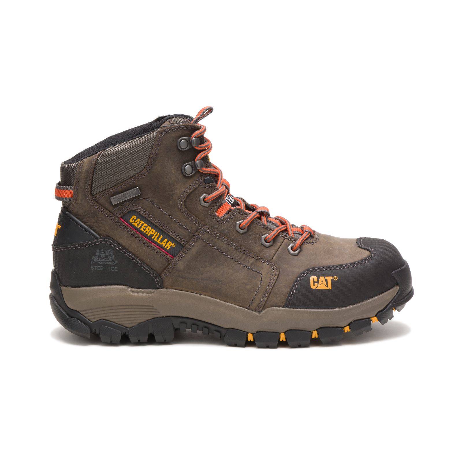 Botas De Punta De Acero Caterpillar Navigator Mid Impermeables Steel Puntera Hombre Gris Oscuro | Ar