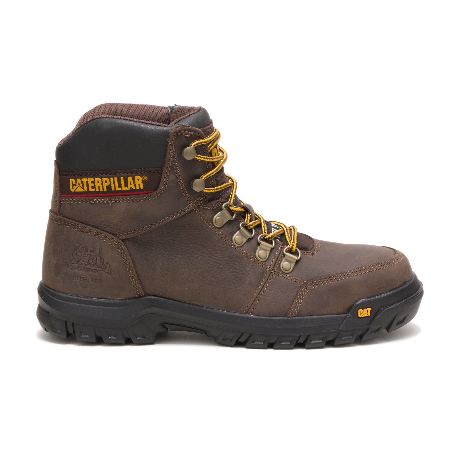 Botas De Punta De Acero Caterpillar Outline Steel Puntera Hombre Marrones | Argentina-DOQZS0217