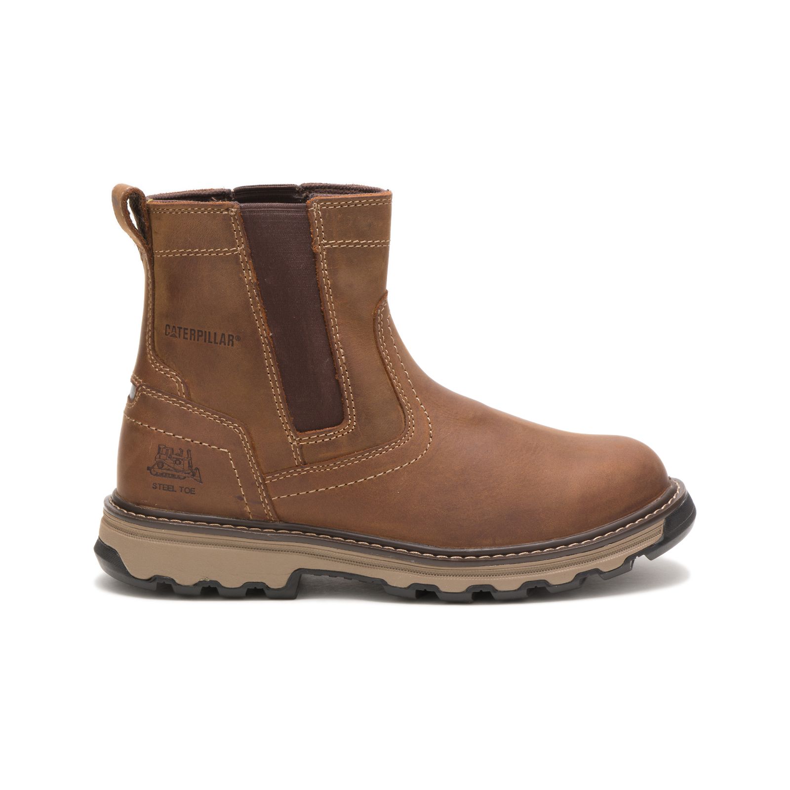 Botas De Punta De Acero Caterpillar Pelton Steel Puntera Hombre Marrones | Argentina-GEHJZ5941