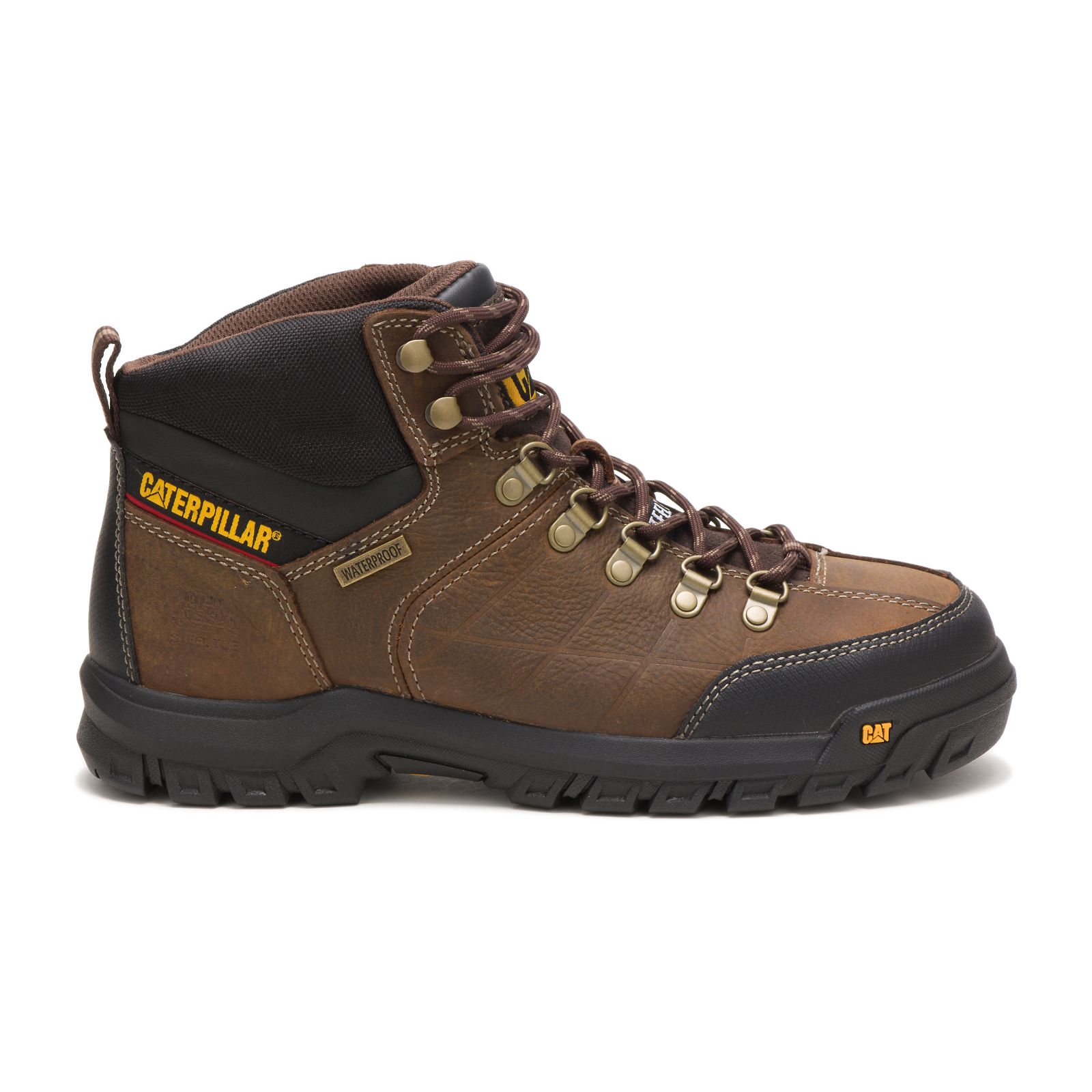 Botas De Punta De Acero Caterpillar Threshold Impermeables Steel Puntera Hombre Marrones | Argentina