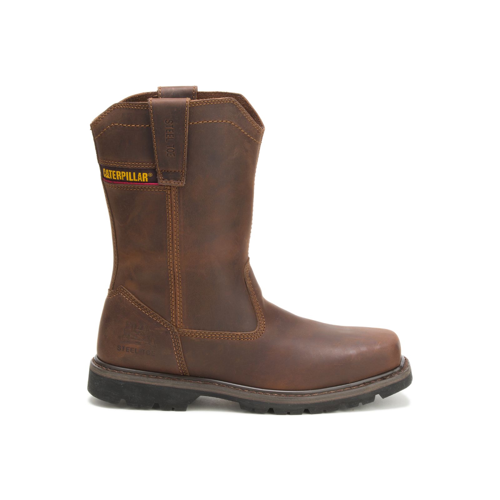 Botas De Punta De Acero Caterpillar Wellston Pull On Steel Puntera Hombre Marrones Oscuro | Argentin