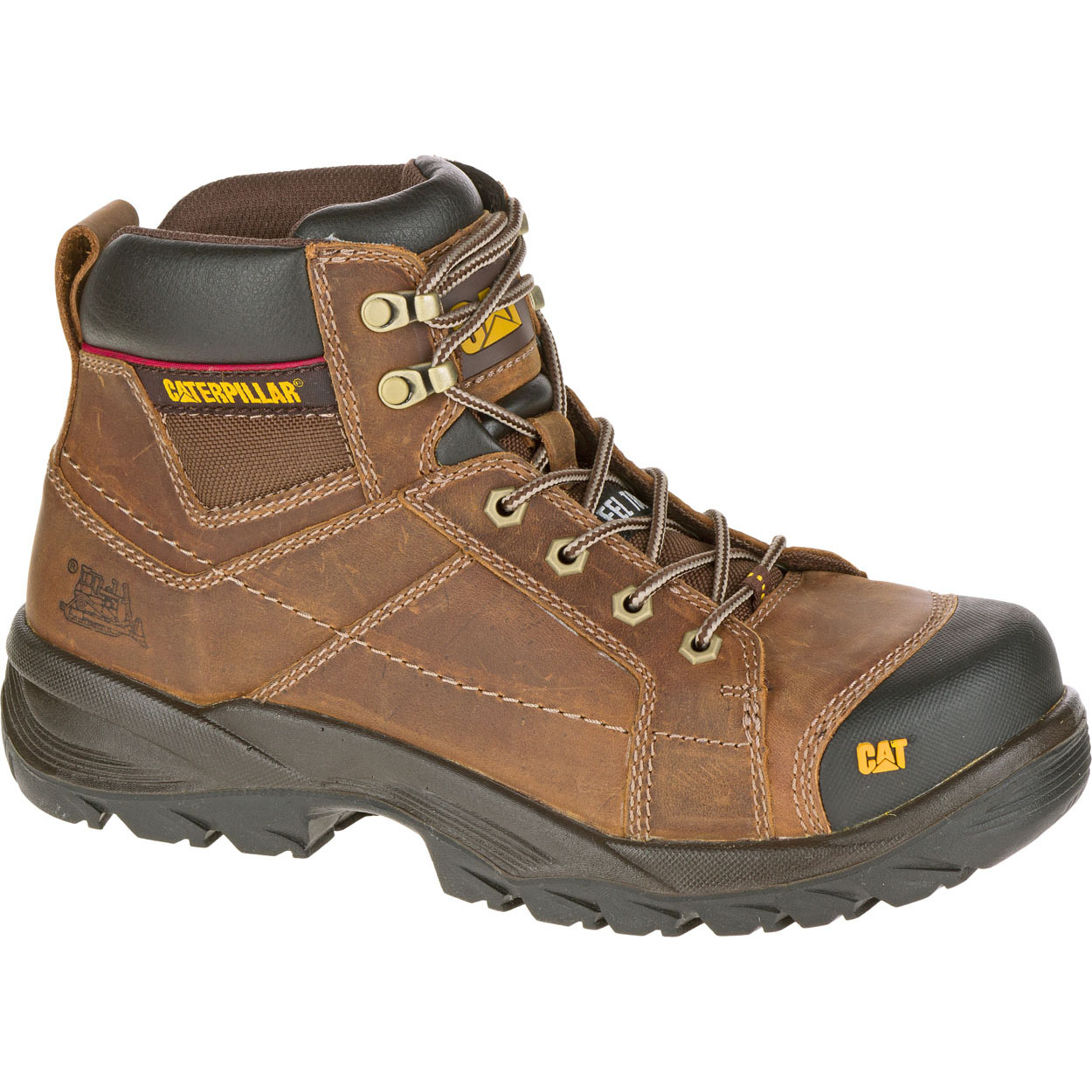 Botas De Seguridad Caterpillar Crossrail St Hombre Beige Oscuro | Argentina-VORWE8241