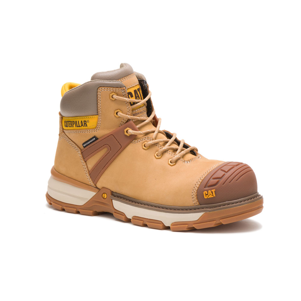 Botas De Seguridad Caterpillar Excavator Superlite Wp Nt Hombre Naranjas | Argentina-SPDRC0657