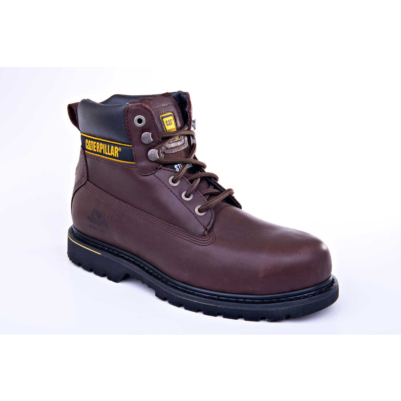 Botas De Seguridad Caterpillar Holton St - Sa Hombre Burdeos | Argentina-LYVXG4972