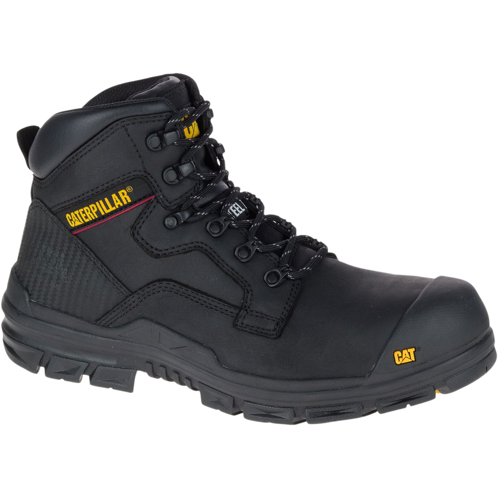 Botas De Trabajo Caterpillar Bearing S3 Agua Resistant Hro Src Steel Puntera Hombre Negras | Argenti