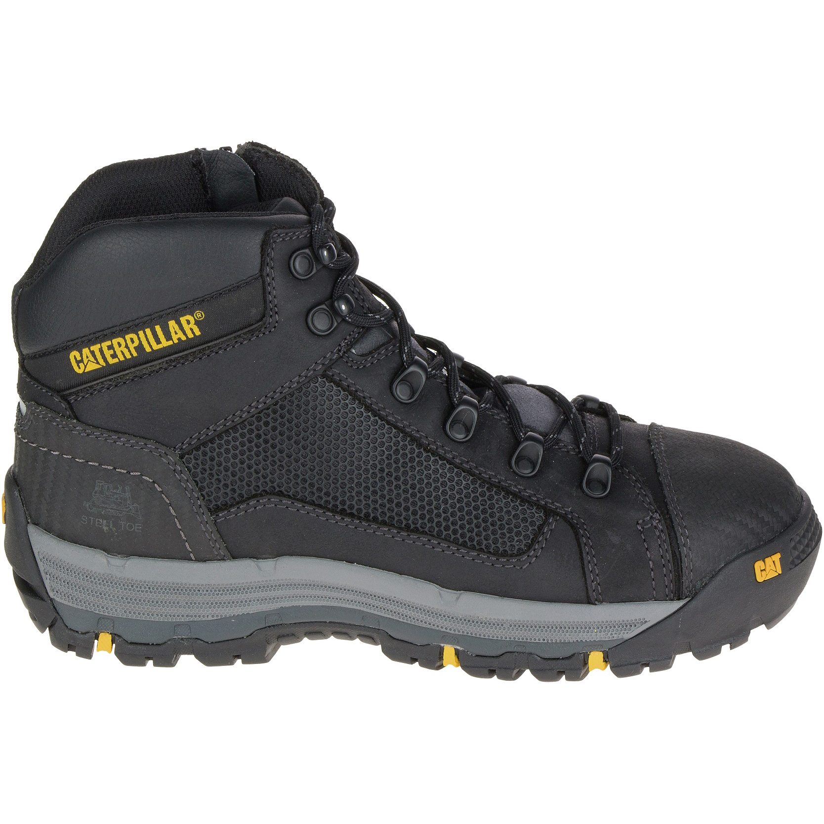 Botas De Trabajo Caterpillar Convex St Mid Hombre Negras | Argentina-IHRSL2805