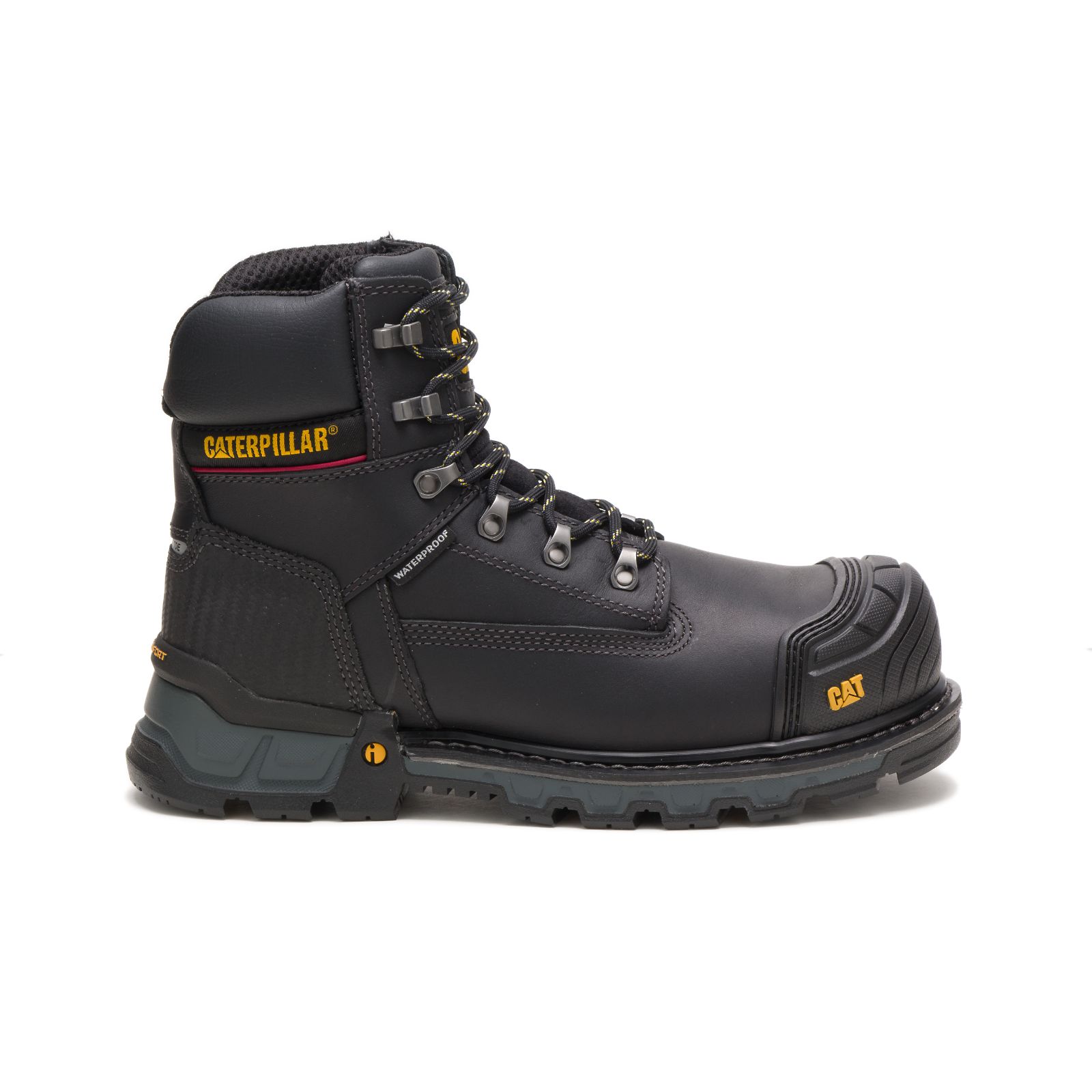 Botas De Trabajo Caterpillar Excavator Xl 6" Impermeables Composite Puntera Hombre Negras | Argentin