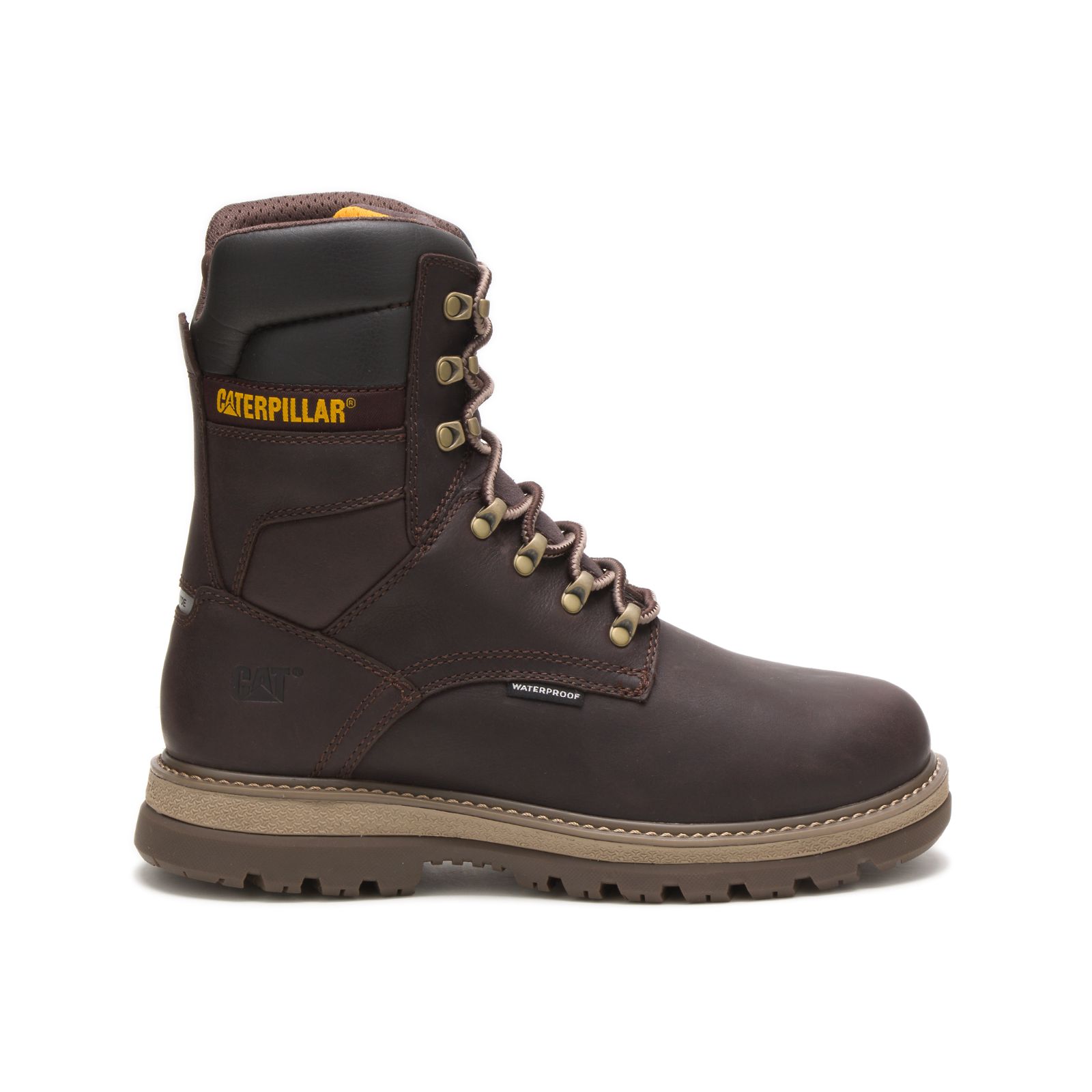 Botas De Trabajo Caterpillar Fairbanks 8" Impermeables Tx Steel Puntera Hombre Marrones | Argentina-