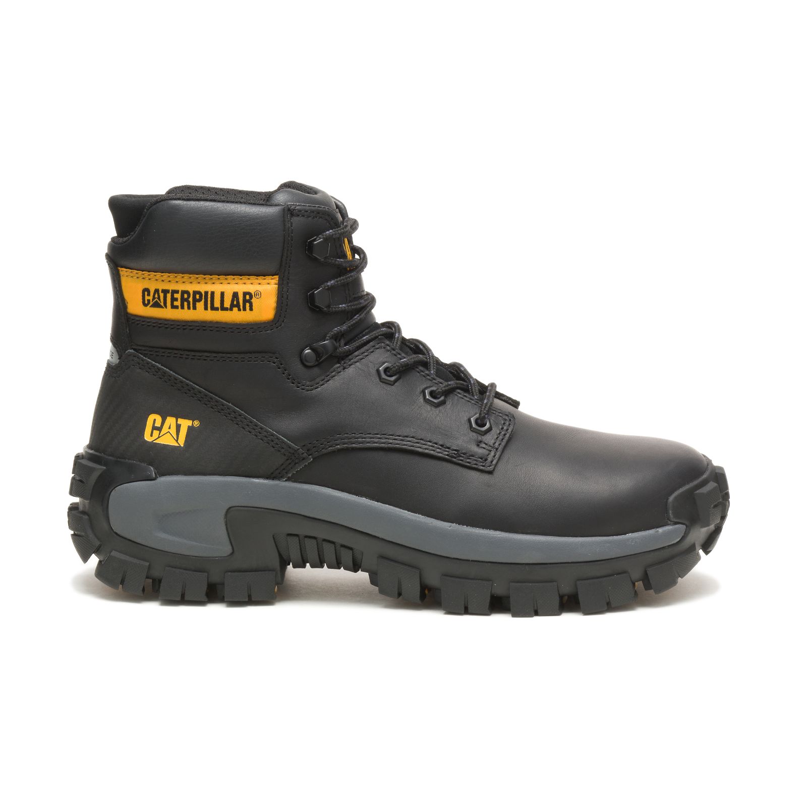 Botas De Trabajo Caterpillar Invader Hi Steel Puntera Hombre Negras | Argentina-ULPMF1953