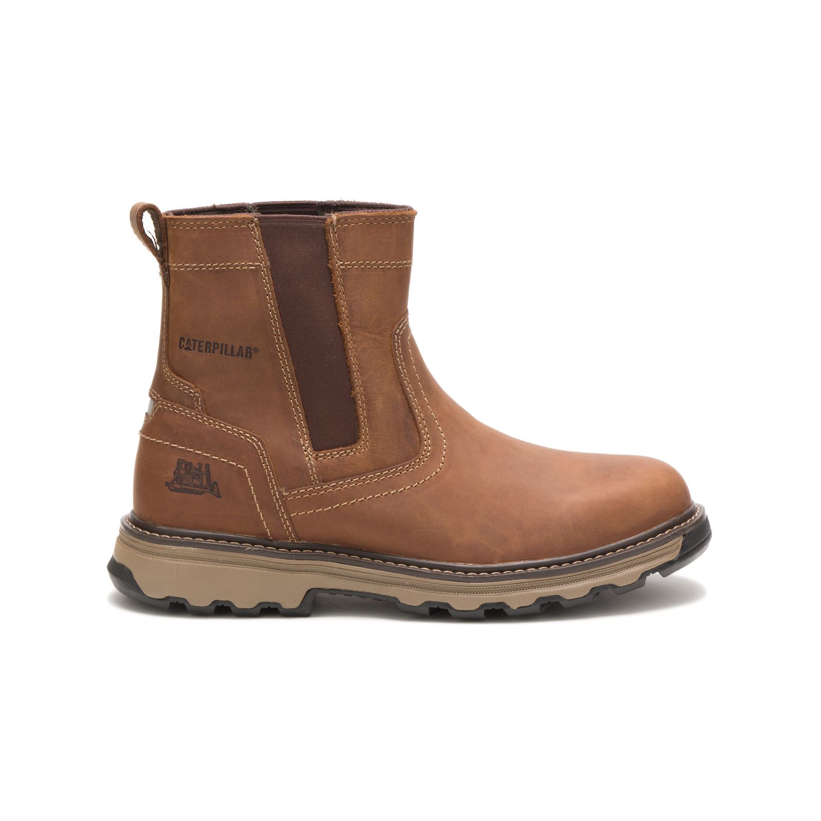 Botas De Trabajo Caterpillar Pelton Hombre Beige Oscuro | Argentina-MTHSU5298