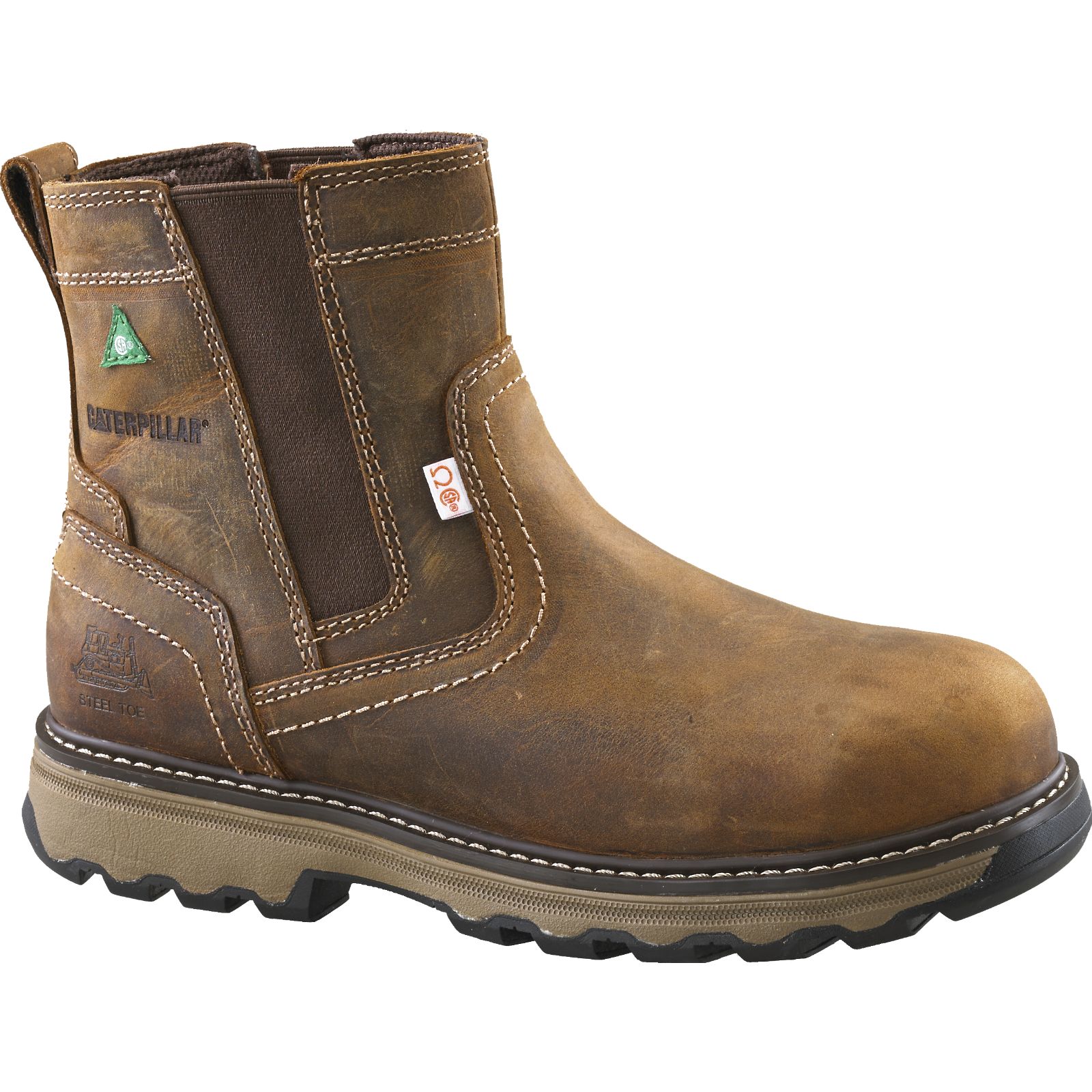 Botas De Trabajo Caterpillar Pelton Steel Puntera Csa Hombre Beige Oscuro | Argentina-LOWAH1687