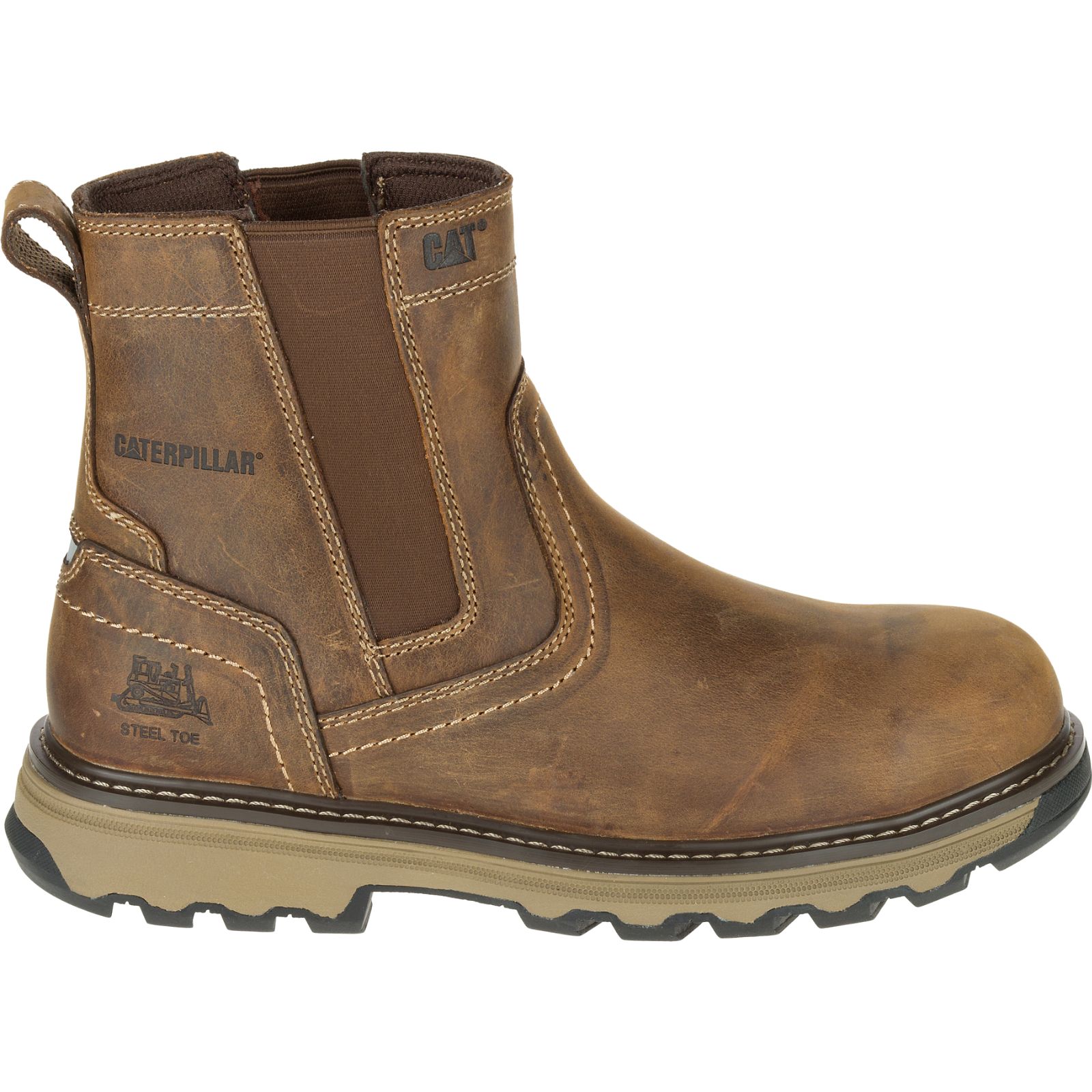 Botas De Trabajo Caterpillar Pelton Steel Puntera S1p Hro Sra Hombre Beige Oscuro | Argentina-VRBWL9