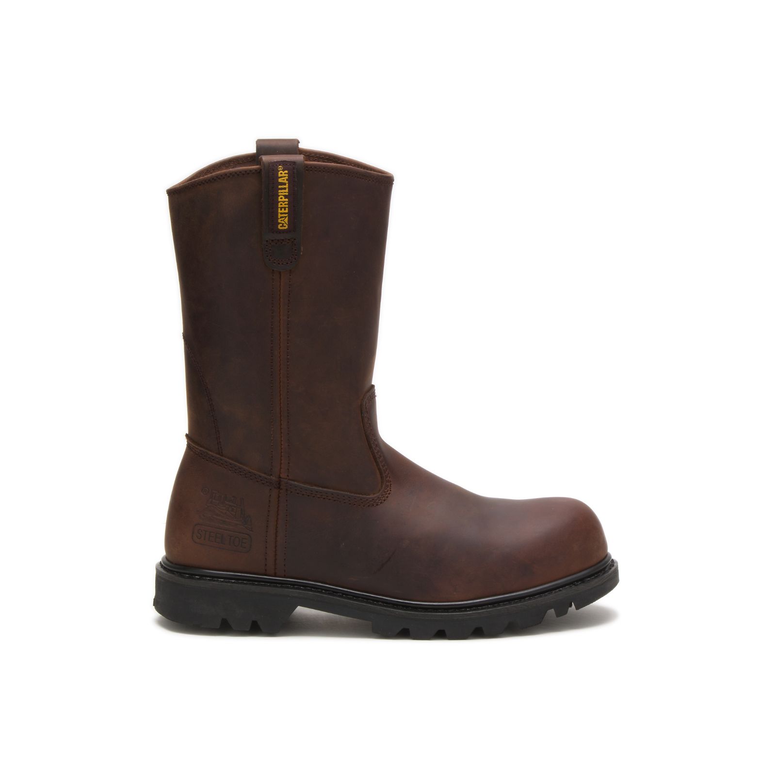 Botas De Trabajo Caterpillar Revolver Steel Puntera Hombre Marrones | Argentina-YRBZL7152