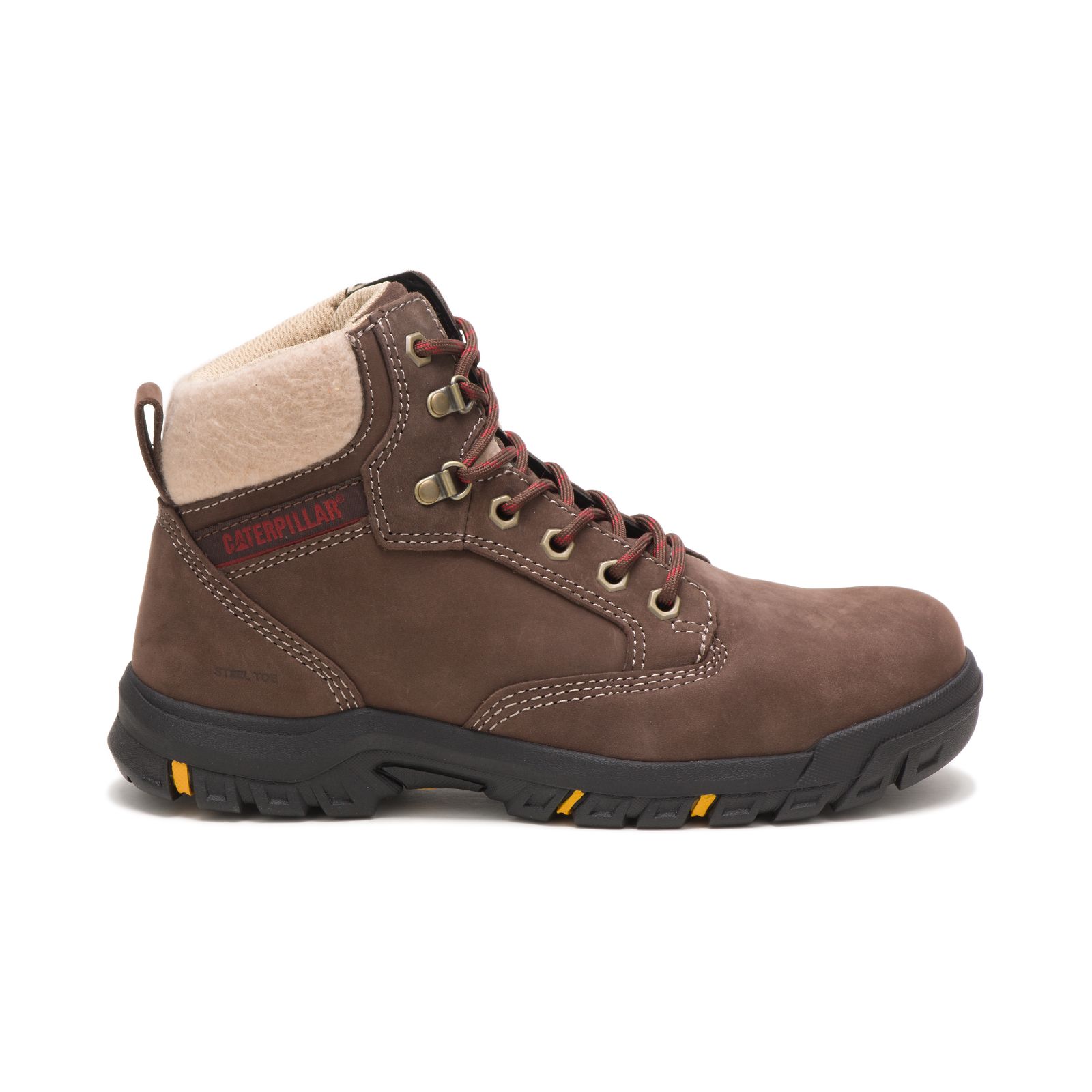 Botas De Trabajo Caterpillar Tess Steel Puntera Mujer Chocolate | Argentina-KBPVC3461