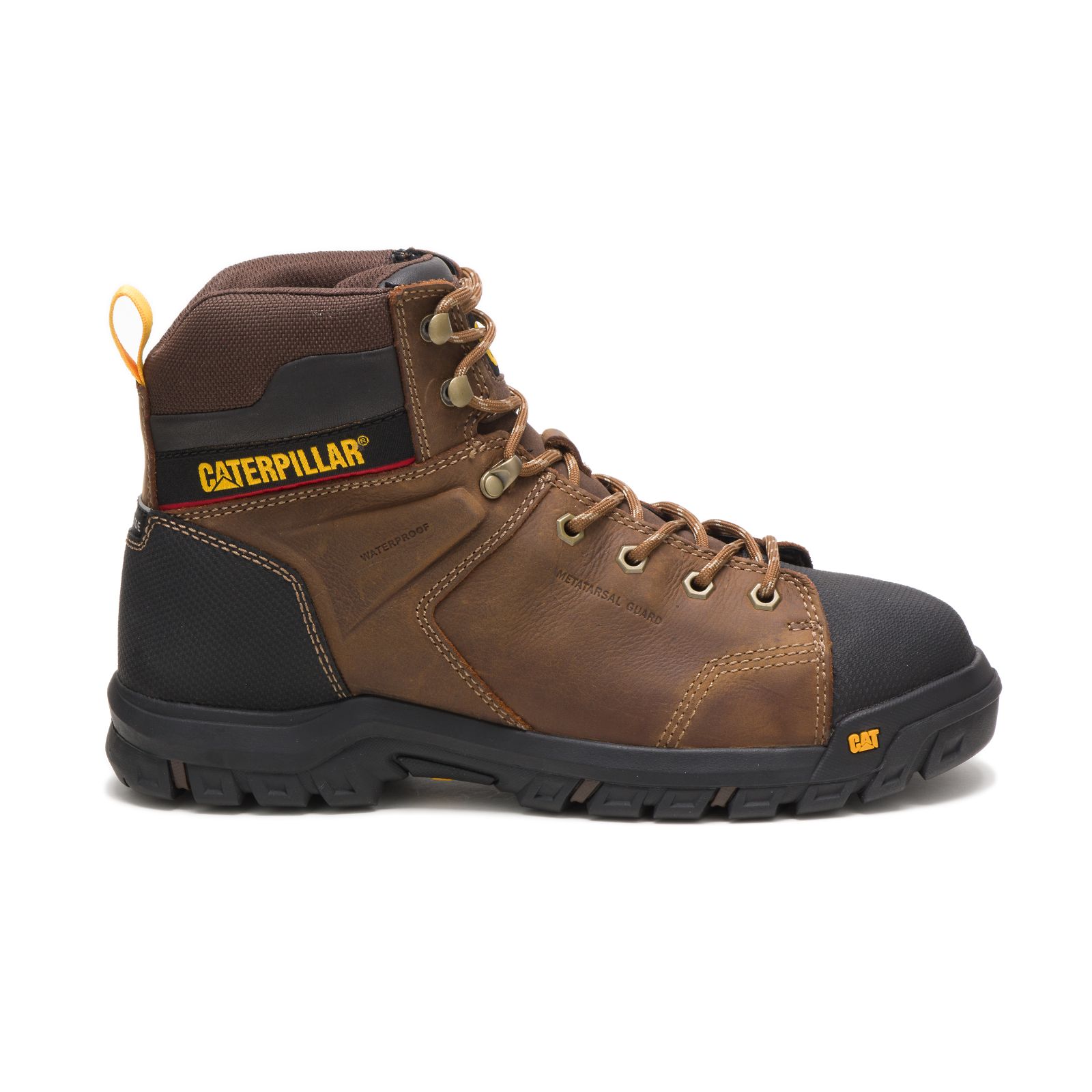 Botas De Trabajo Caterpillar Wellspring Impermeables Metatarsal Guard Steel Puntera Hombre Marrones