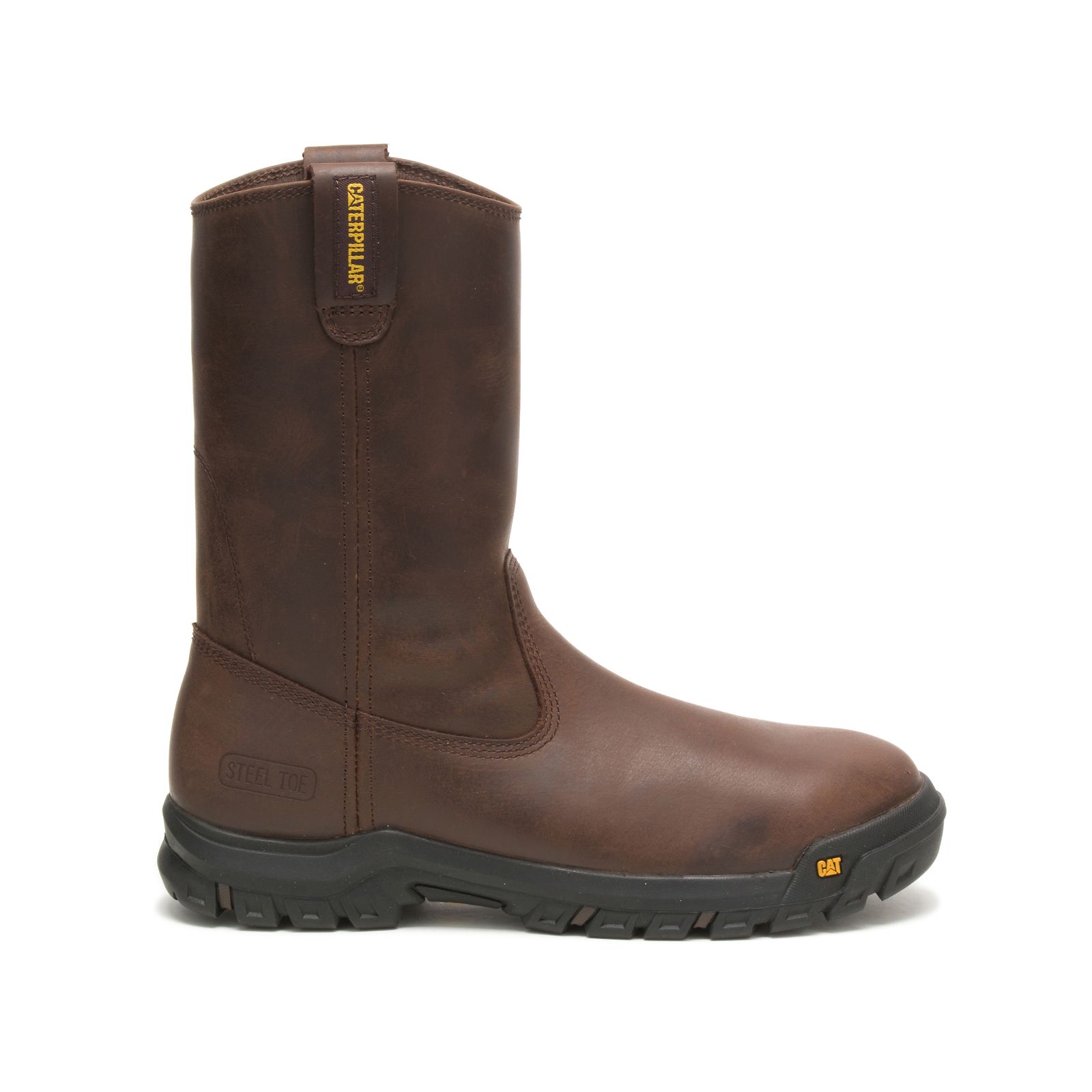 Botas Sin Cordones Caterpillar Drawbar Steel Puntera Hombre Marrones | Argentina-ACVRJ3890