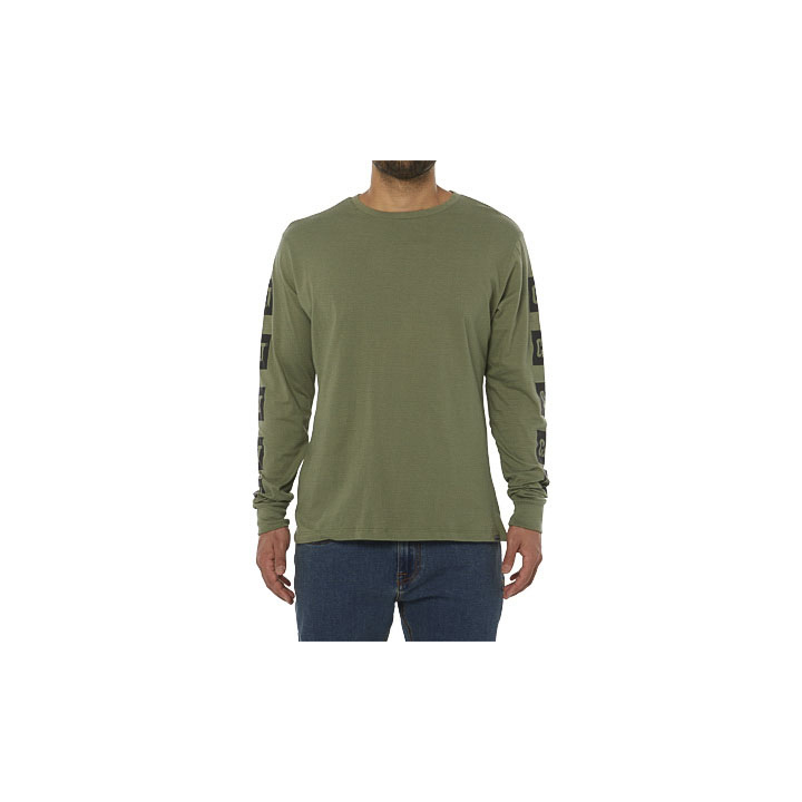 Camisetas Caterpillar Earth L/S Graphic Hombre Verde | Argentina-DPGXQ8506