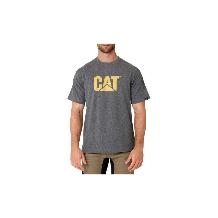 Camisetas Caterpillar Tm Logo Hombre Gris Oscuro | Argentina-XDMUT5863