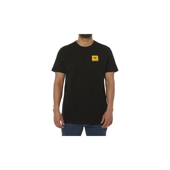 Camisetas Caterpillar Trabajo Restricted Hombre Negras | Argentina-BZDEN3876