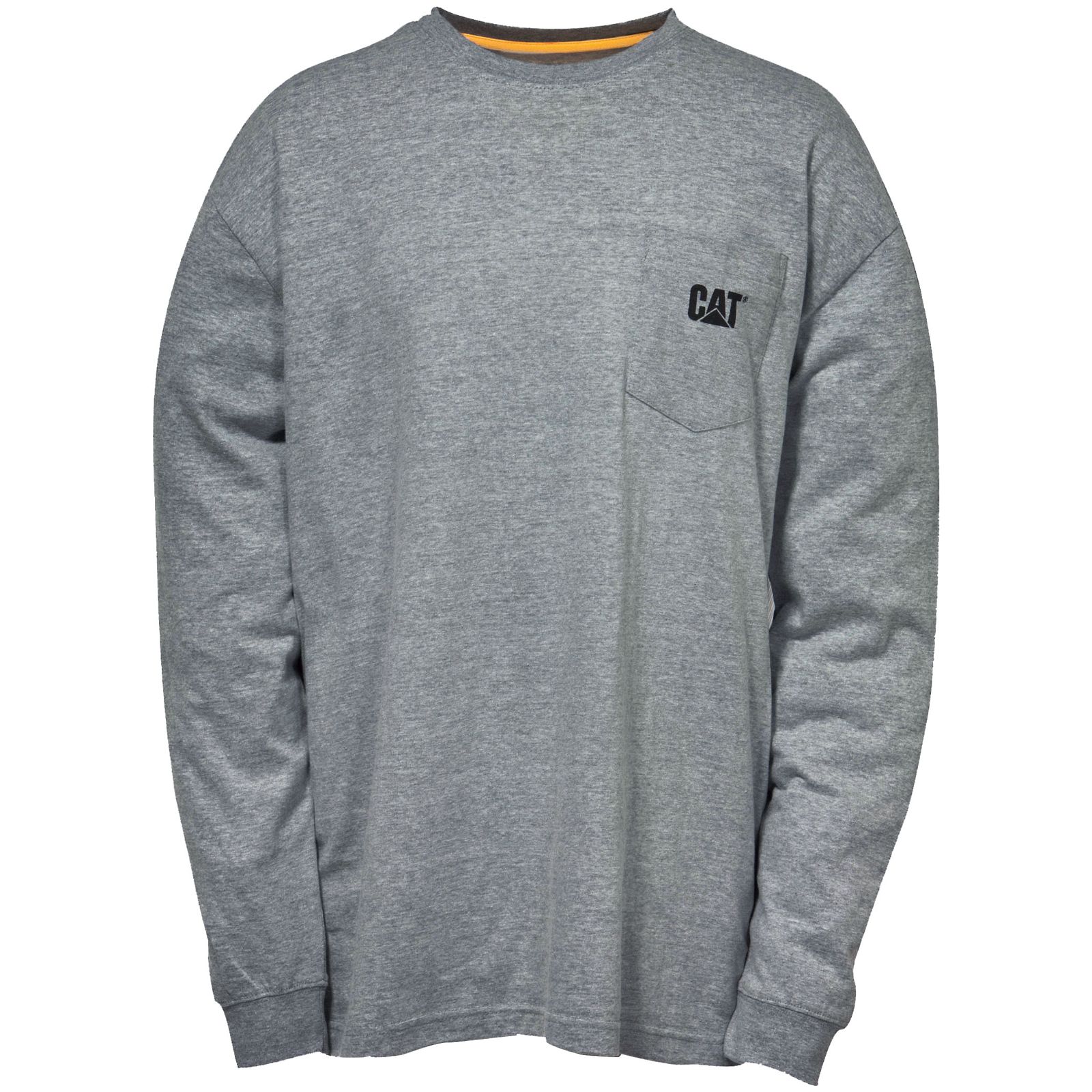 Camisetas Caterpillar Trademark Pocket Long Sleeve Hombre Gris Oscuro | Argentina-FLUDN6397