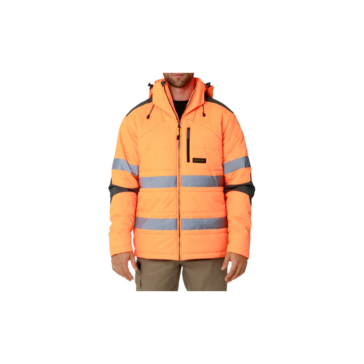 Chaquetas Caterpillar Hi Vis Boreas Taped Hombre Naranjas | Argentina-ZMNFR8970