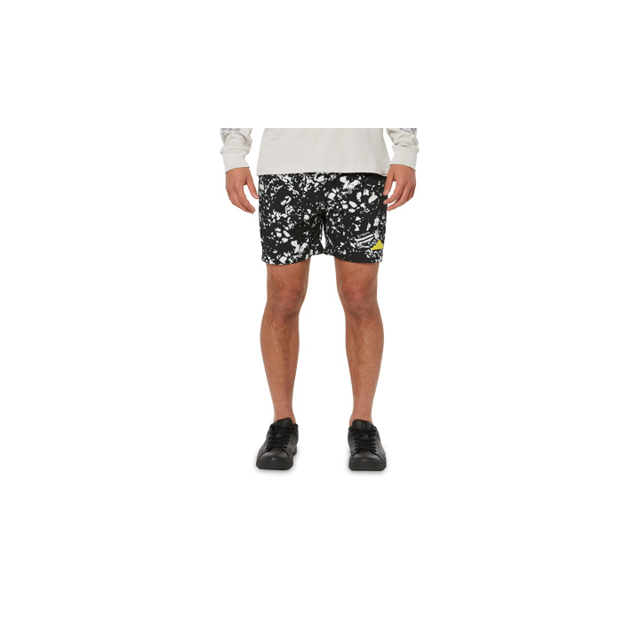 Pantalones Cortos Caterpillar Foundation Swim Trunk Hombre Negras Blancas | Argentina-GRMEI0874