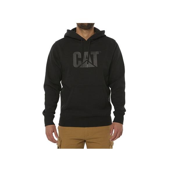 Sudaderas Caterpillar Foundation Encapuchado Sweatshirt Hombre Negras | Argentina-IFYEN5301