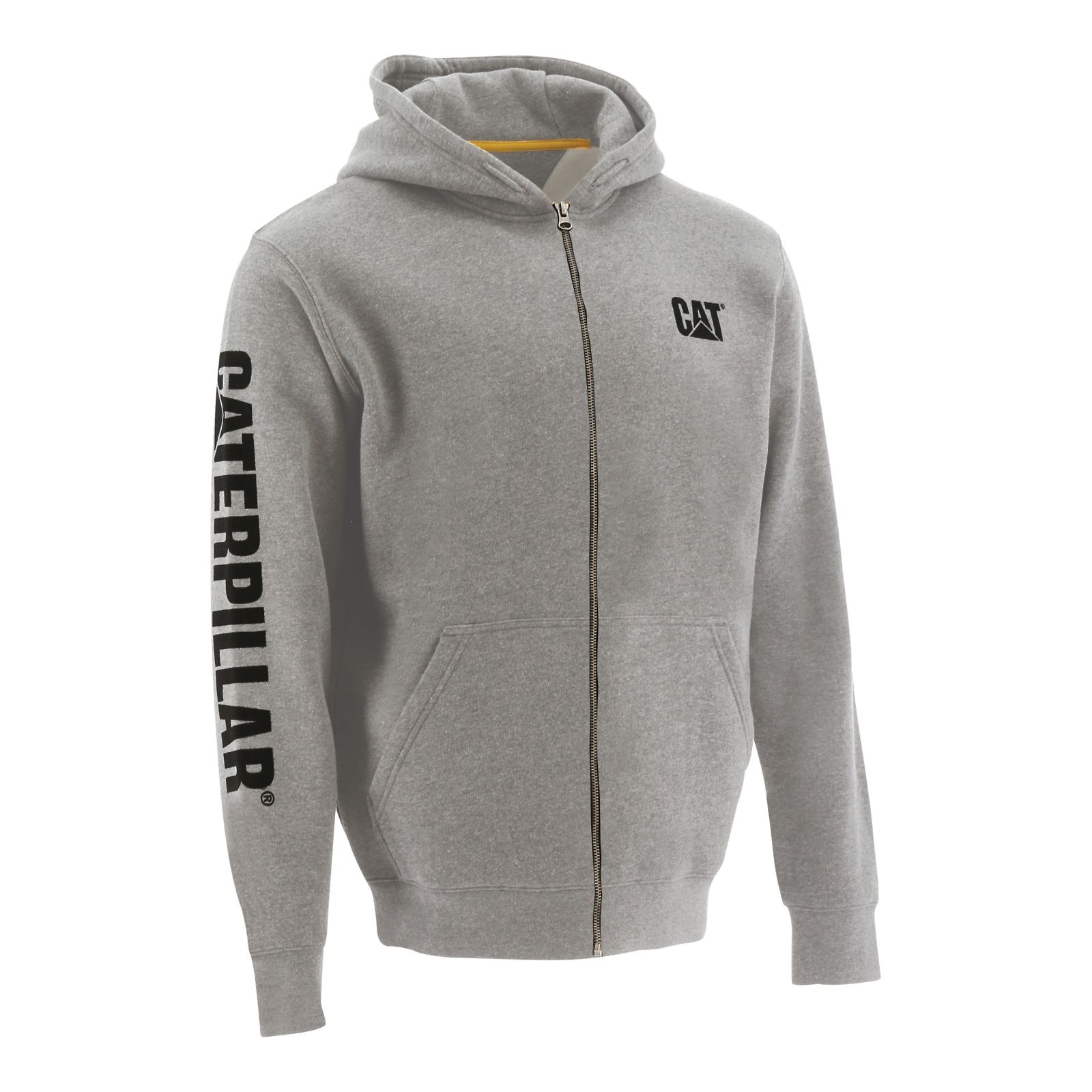 Sudaderas Caterpillar Full Zip Encapuchado Hombre Gris Claro | Argentina-KBOGW9378