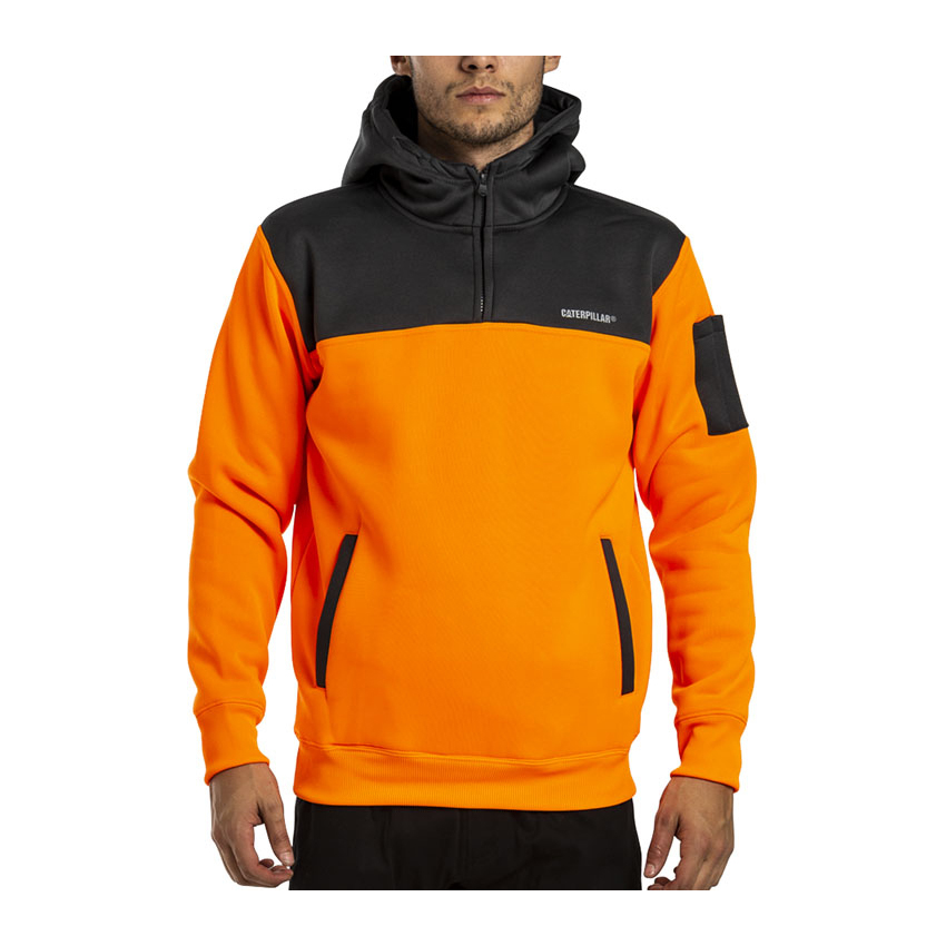 Sudaderas Caterpillar Hi Vis Hombre Naranjas Gris | Argentina-JLATP0496