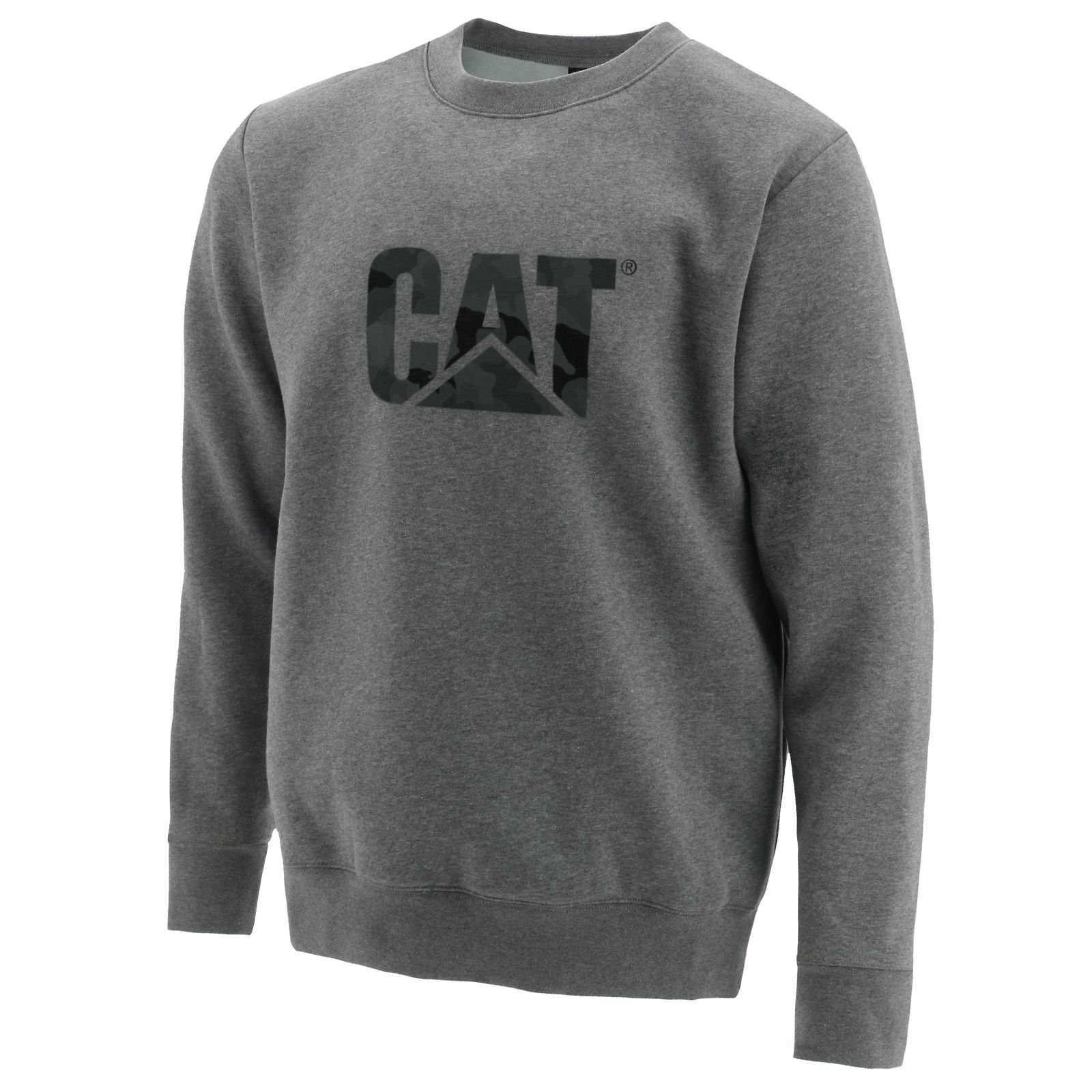 Sudaderas Caterpillar Trademark Logo Crewneck Hombre Gris | Argentina-NYFIK0715