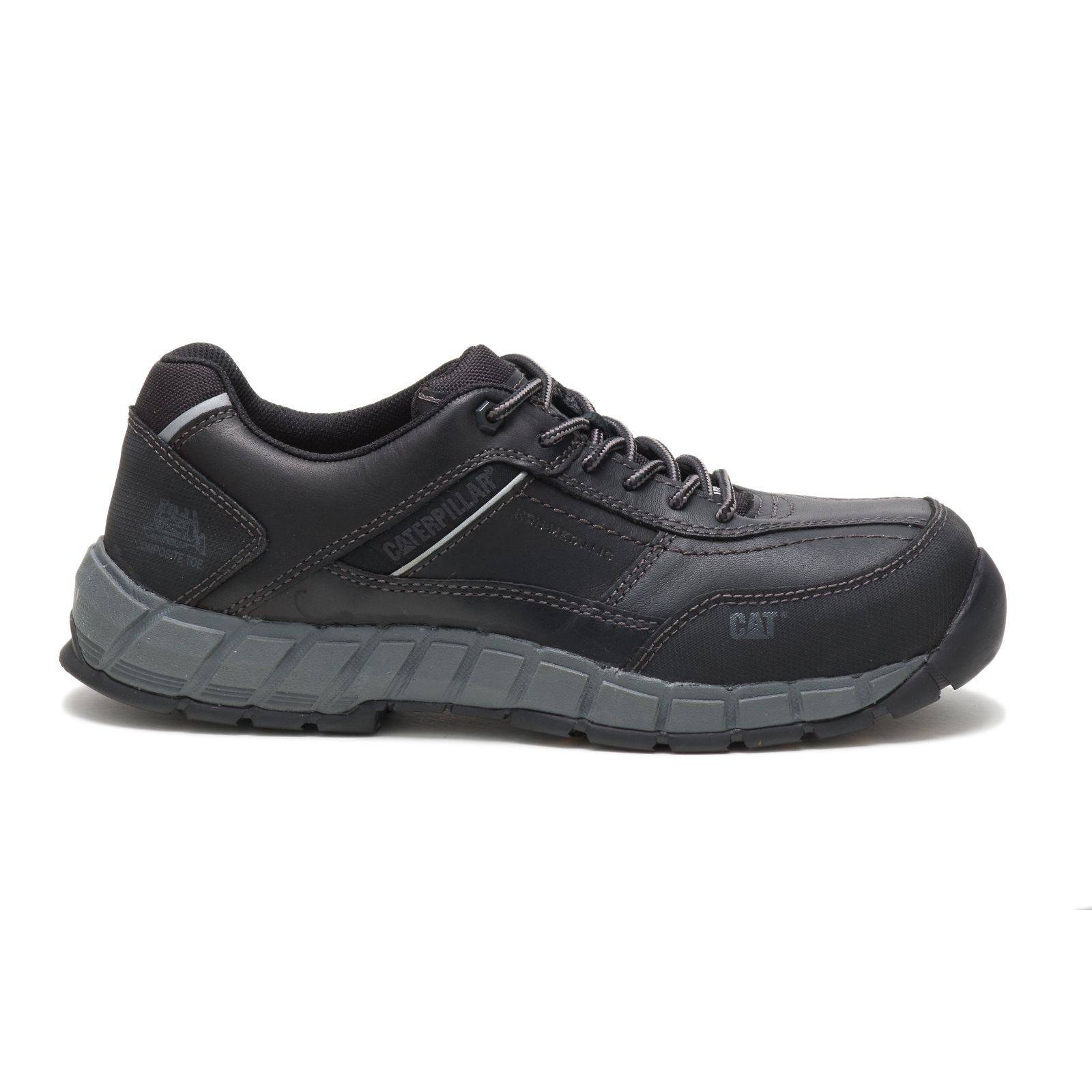 Zapatillas Caterpillar Streamline Cuero Composite Puntera Hombre Negras | Argentina-HLWVT9536