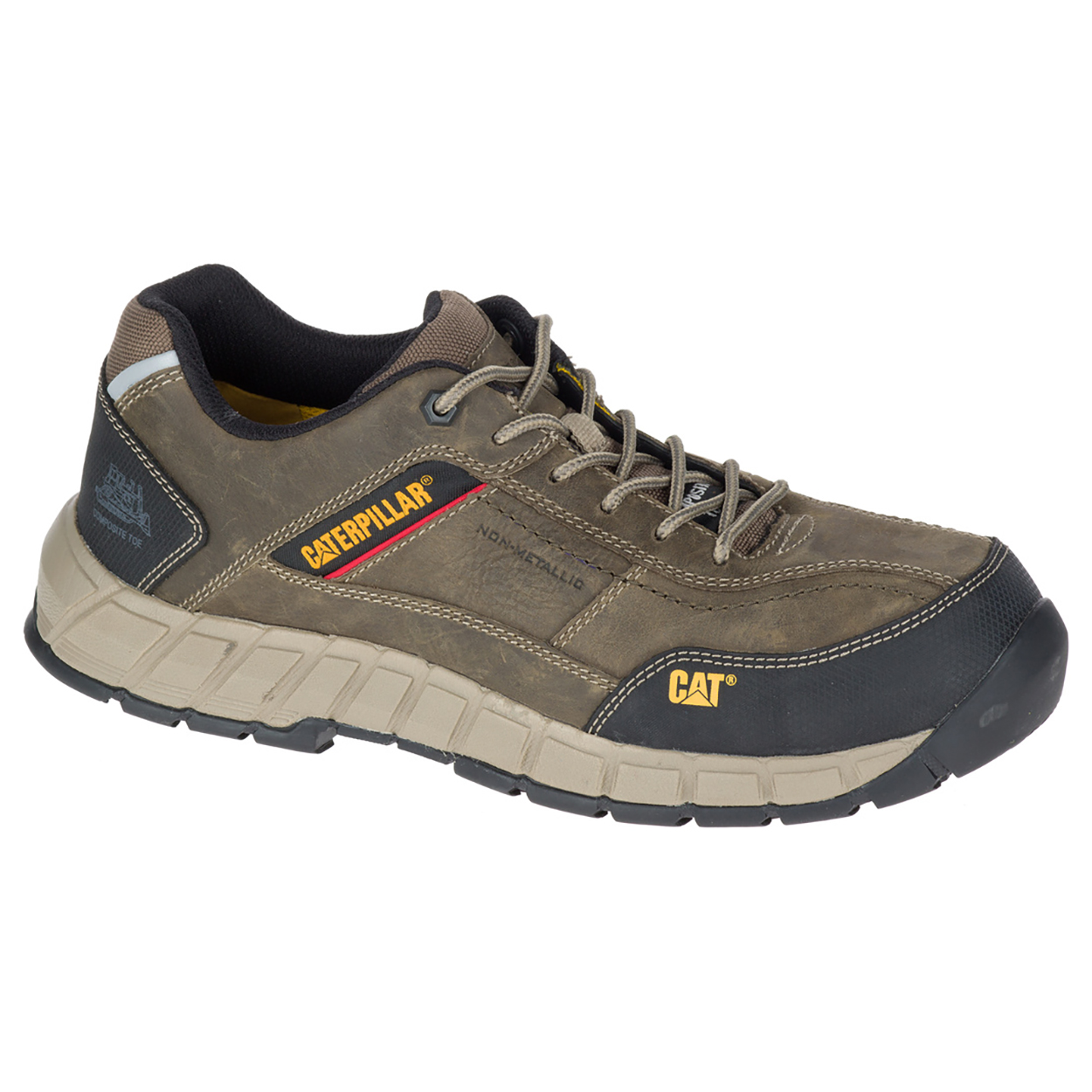 Zapatos De Seguridad Caterpillar Streamline Cuero Ct S1 P Hro Sra Sa Hombre Gris Oscuro | Argentina-