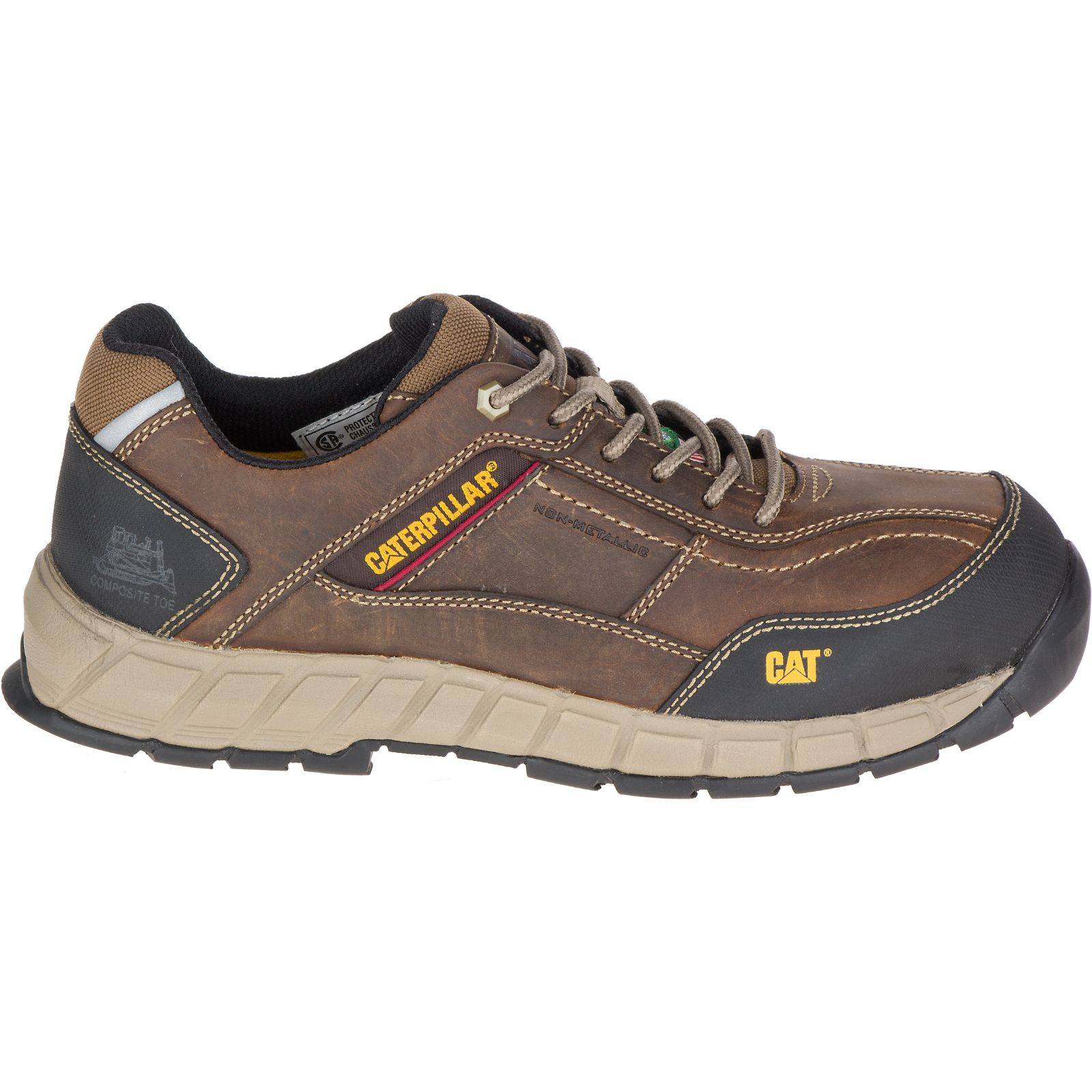 Zapatos De Trabajo Caterpillar Streamline Cuero Csa Composite Puntera Hombre Beige Oscuro | Argentin